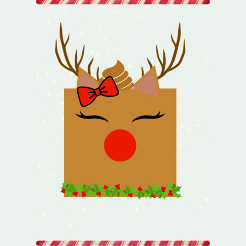 Simple Christmas Decoration  Stationery Page Border - 1